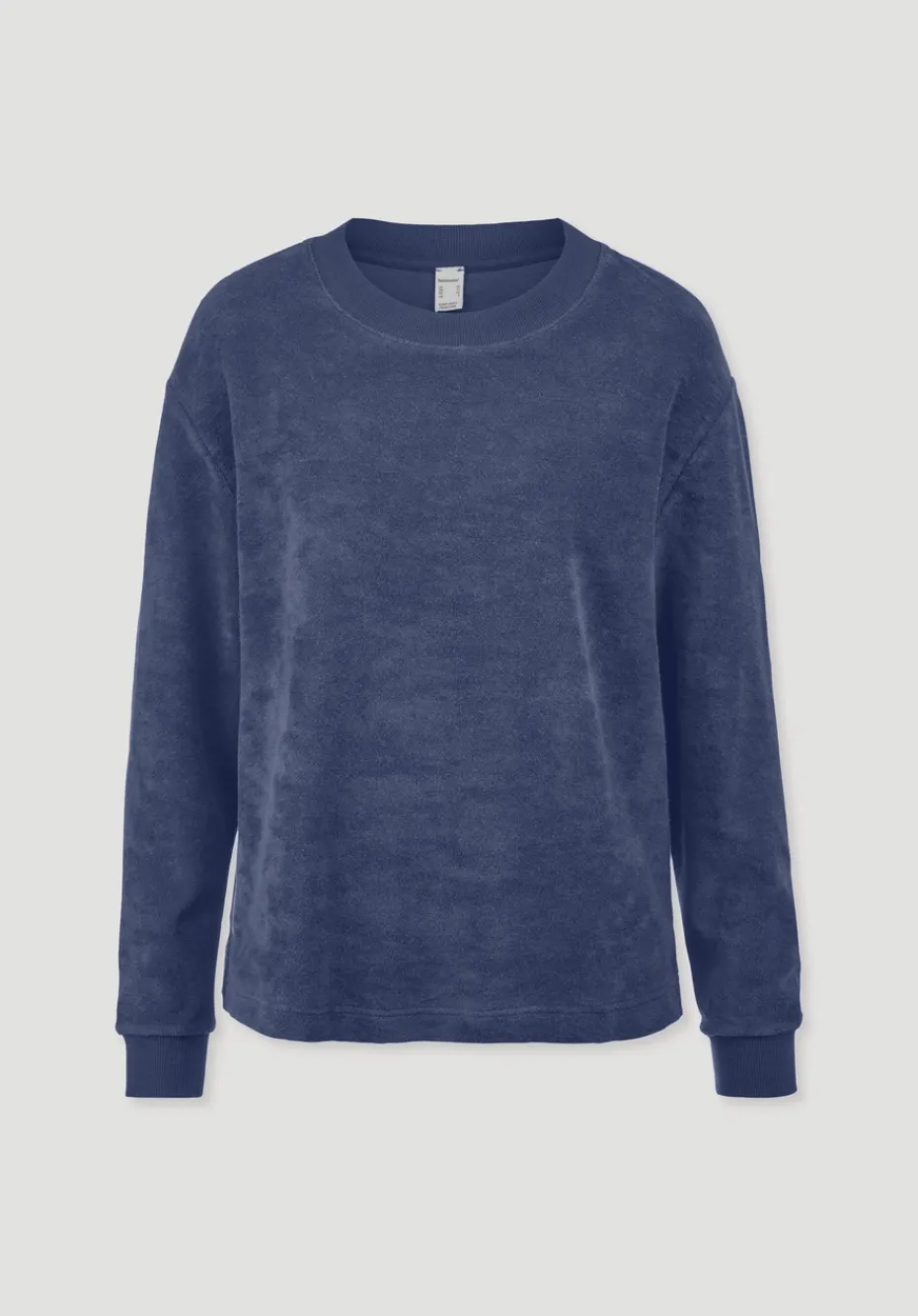 hessnatur Frottee Loungeshirt Oversize PURE COTTON aus reiner Bio-Baumwolle von indigo blau Discount