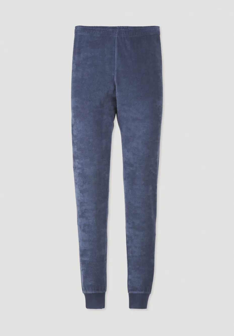 hessnatur Frottee Schlafhose PURE COTTON aus reiner Bio-Baumwolle von indigo blau Discount