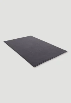 hessnatur Frottier Badematte aus reiner Bio-Baumwolle von anthrazit Clearance