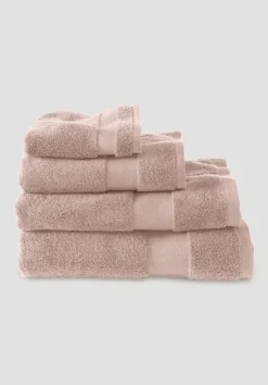 hessnatur Frottier Handtuch aus reiner Bio-Baumwolle von cremerosa Outlet