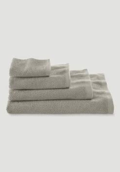 hessnatur Frottier-Handtuch mit Struktur aus reiner Bio-Baumwolle von kaschmir