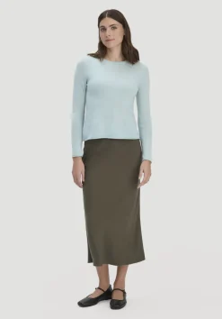 hessnatur FTC × Pullover Regular aus reinem Cashmere von salbei Discount