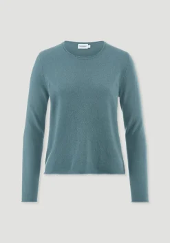 hessnatur FTC × Pullover Regular aus reinem Cashmere von petrolgrün Hot