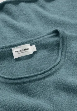 hessnatur FTC × Pullover Regular aus reinem Cashmere von petrolgrün Hot