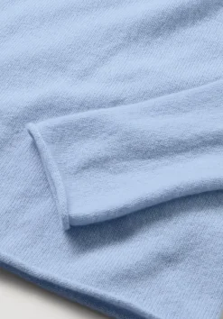 hessnatur FTC × Pullover Regular aus reinem Cashmere von hellblau New
