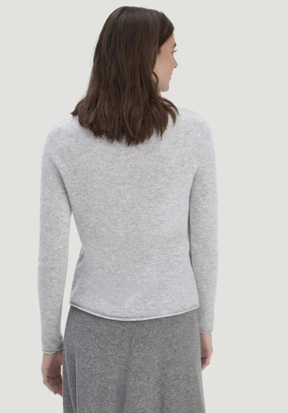 hessnatur FTC × Pullover Regular aus reinem Cashmere von hellgrau Clearance