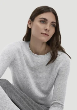 hessnatur FTC × Pullover Regular aus reinem Cashmere von hellgrau Clearance