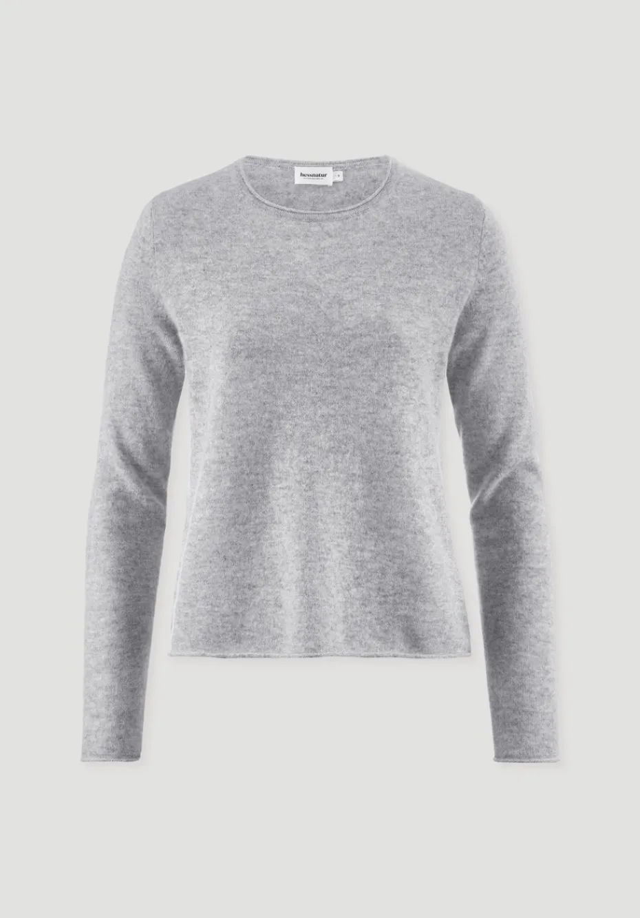 hessnatur FTC × Pullover Regular aus reinem Cashmere von hellgrau Clearance