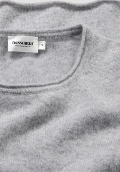 hessnatur FTC × Pullover Regular aus reinem Cashmere von hellgrau Clearance