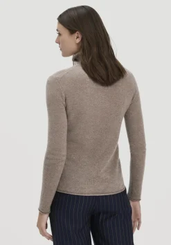 hessnatur FTC × Rollkragen Pullover Regular aus reinem Cashmere von camel Sale