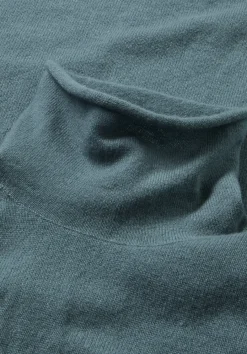 hessnatur FTC × Rollkragen Pullover Regular aus reinem Cashmere von petrolgrün