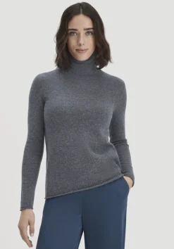 hessnatur FTC × Rollkragen Pullover Regular aus reinem Cashmere von anthrazit Clearance