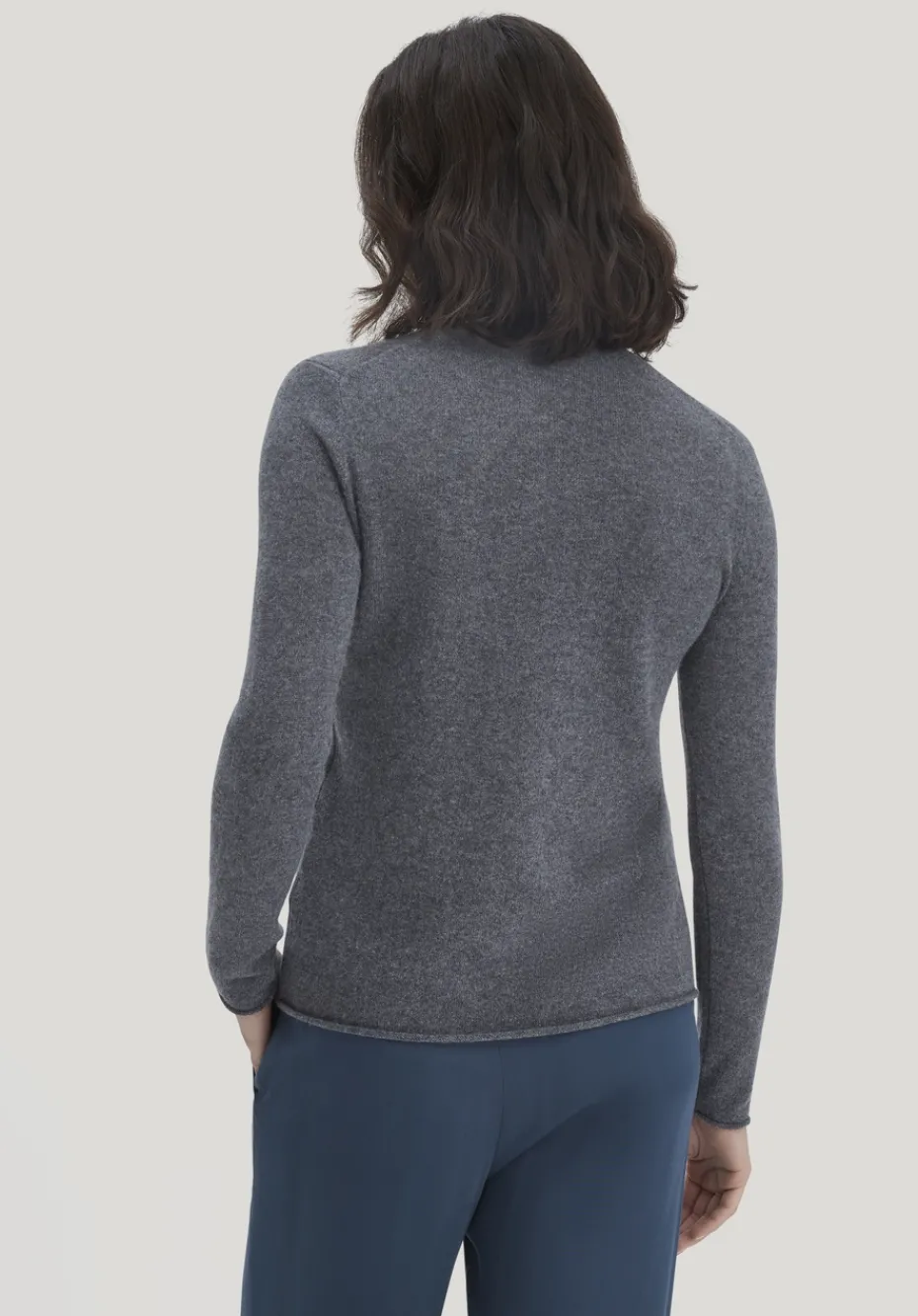 hessnatur FTC × Rollkragen Pullover Regular aus reinem Cashmere von anthrazit Clearance