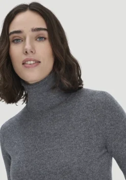 hessnatur FTC × Rollkragen Pullover Regular aus reinem Cashmere von anthrazit Clearance