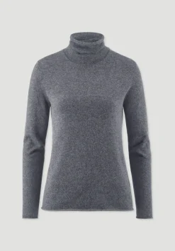hessnatur FTC × Rollkragen Pullover Regular aus reinem Cashmere von anthrazit Clearance