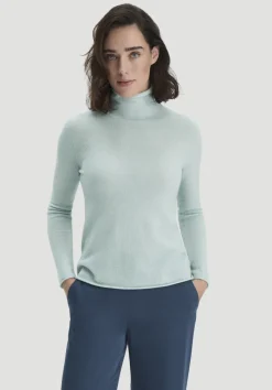 hessnatur FTC × Rollkragen Pullover Regular aus reinem Cashmere von salbei Clearance