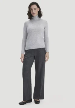 hessnatur FTC × Rollkragen Pullover Regular aus reinem Cashmere von hellgrau Discount