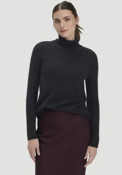 hessnatur FTC × Rollkragen Pullover Regular aus reinem Cashmere von schwarz Best