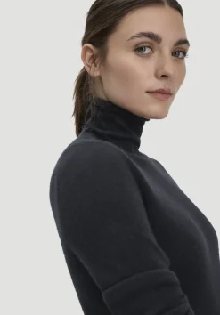 hessnatur FTC × Rollkragen Pullover Regular aus reinem Cashmere von schwarz Best