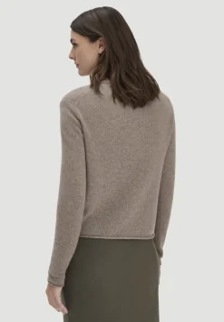hessnatur FTC × Strick Jacke Regular aus reinem Cashmere von camel