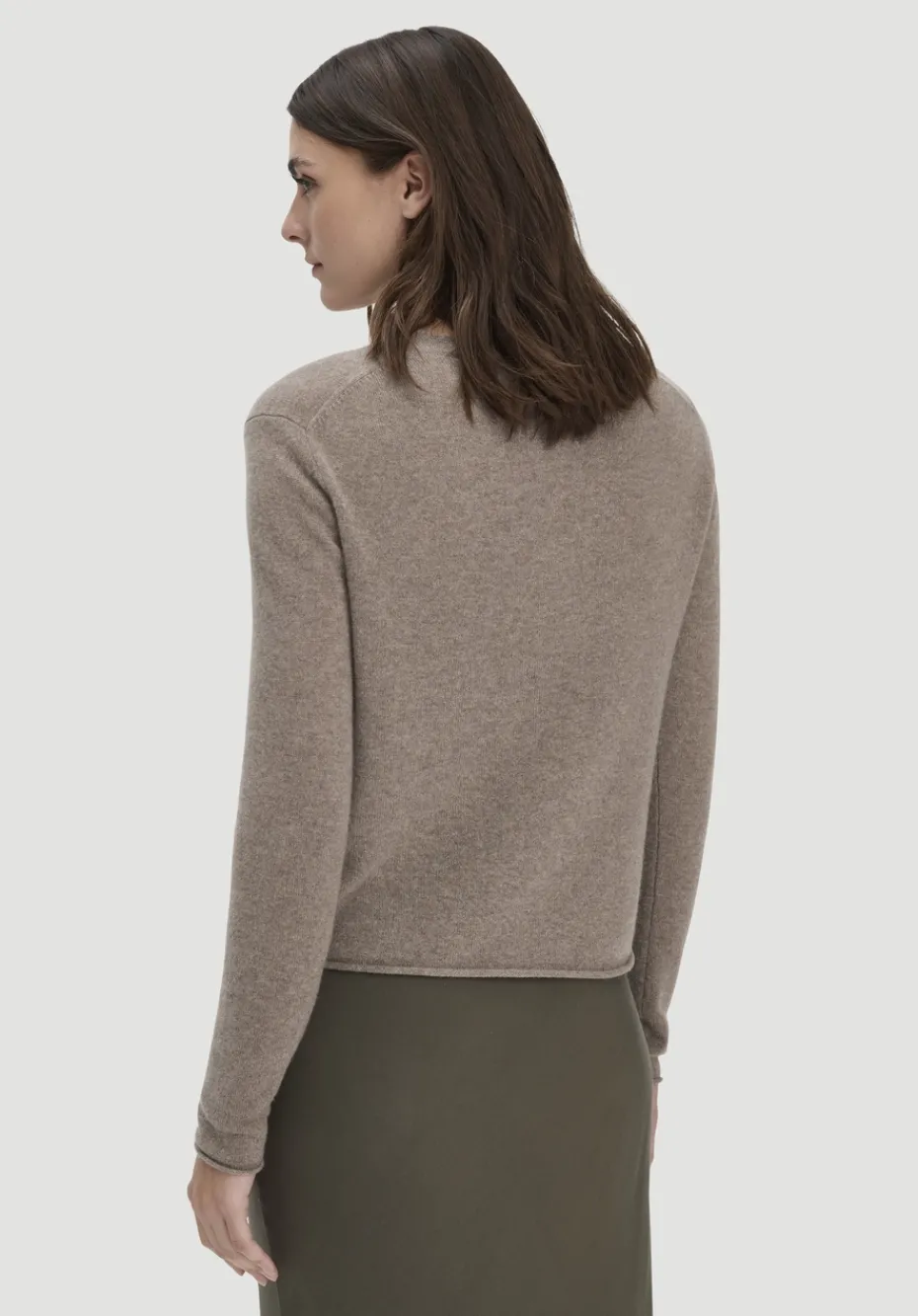 hessnatur FTC × Strick Jacke Regular aus reinem Cashmere von camel
