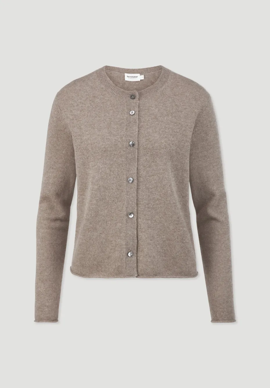 hessnatur FTC × Strick Jacke Regular aus reinem Cashmere von camel