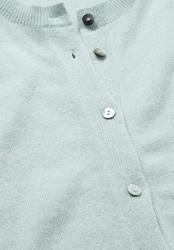 hessnatur FTC × Strick Jacke Regular aus reinem Cashmere von salbei Sale
