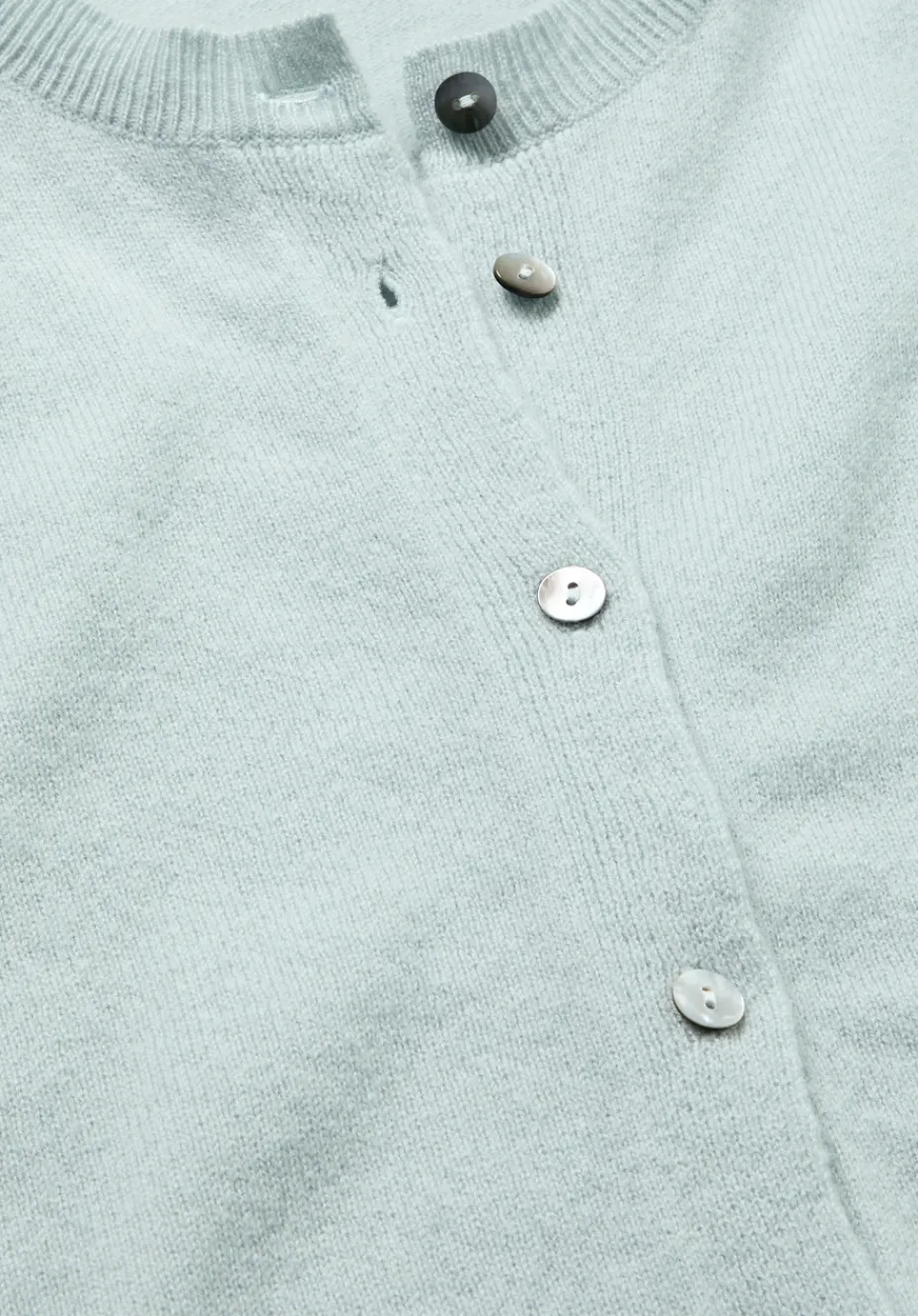 hessnatur FTC × Strick Jacke Regular aus reinem Cashmere von salbei Sale