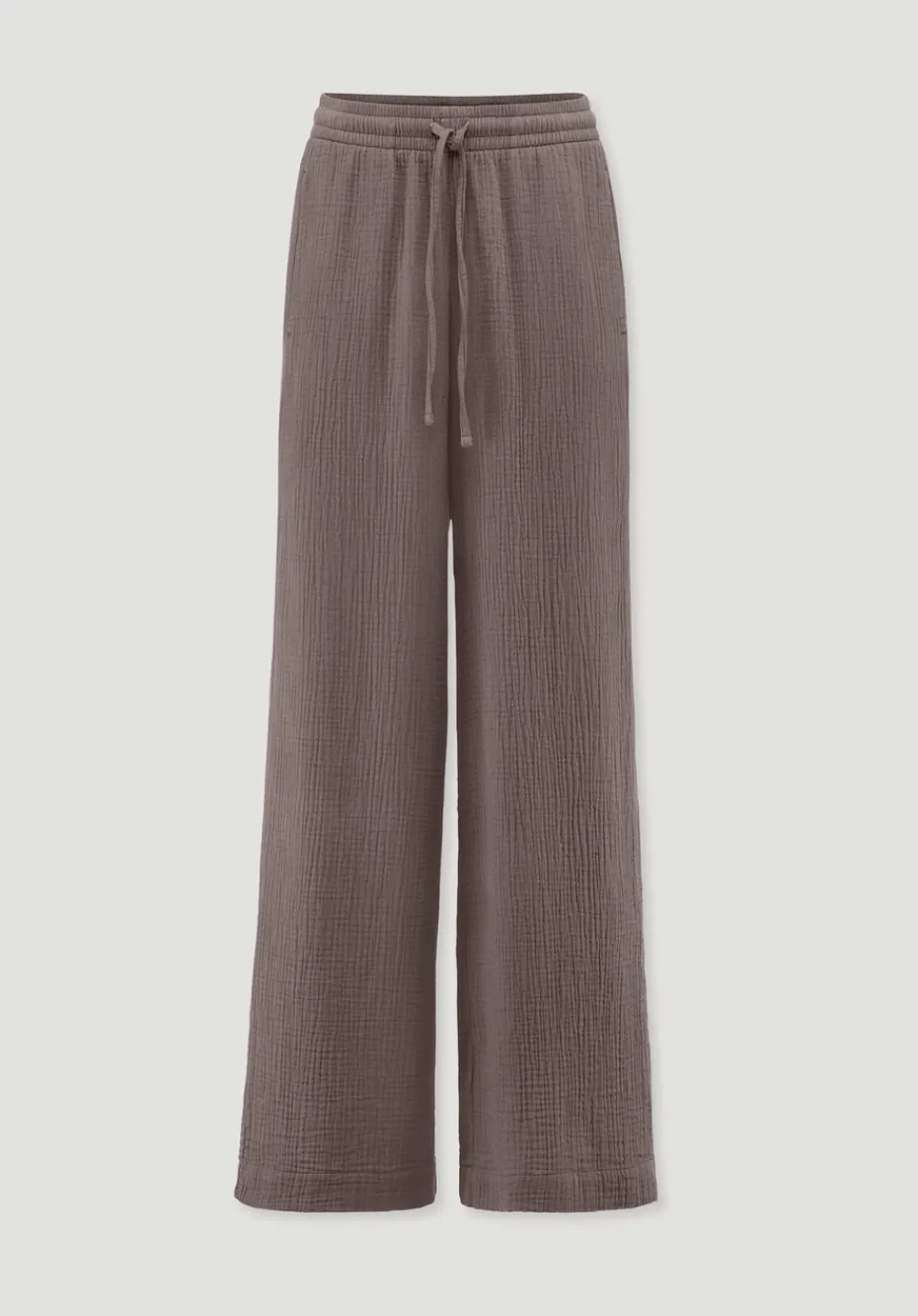 hessnatur Gewebe Hose Wide Leg aus reiner Bio-Baumwolle von mocca Online