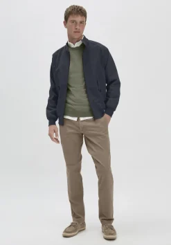 hessnatur Harrington Jacke Regular NATURE SHELL aus reiner Bio-Baumwolle von marine Outlet
