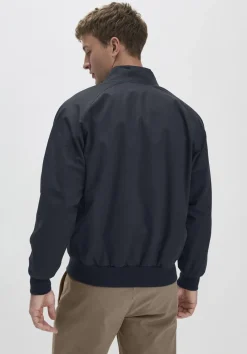 hessnatur Harrington Jacke Regular NATURE SHELL aus reiner Bio-Baumwolle von marine Outlet