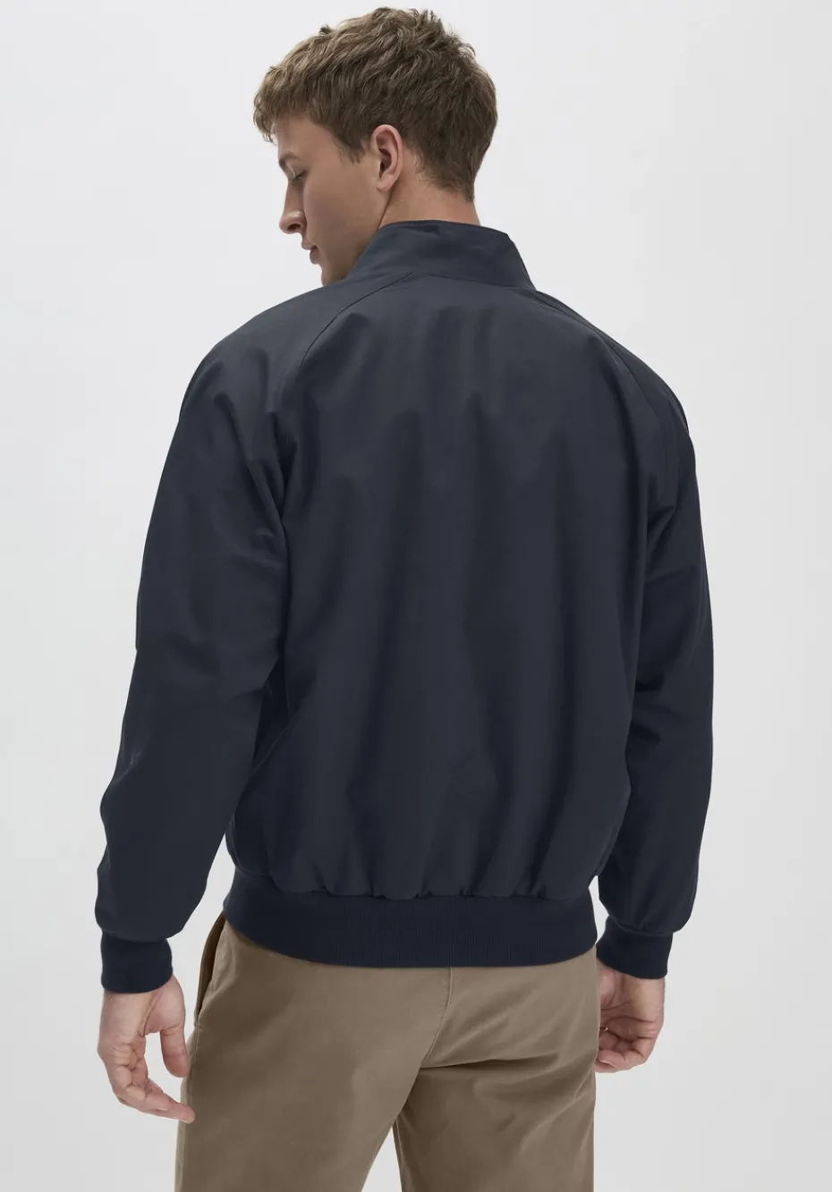 hessnatur Harrington Jacke Regular NATURE SHELL aus reiner Bio-Baumwolle von marine Outlet