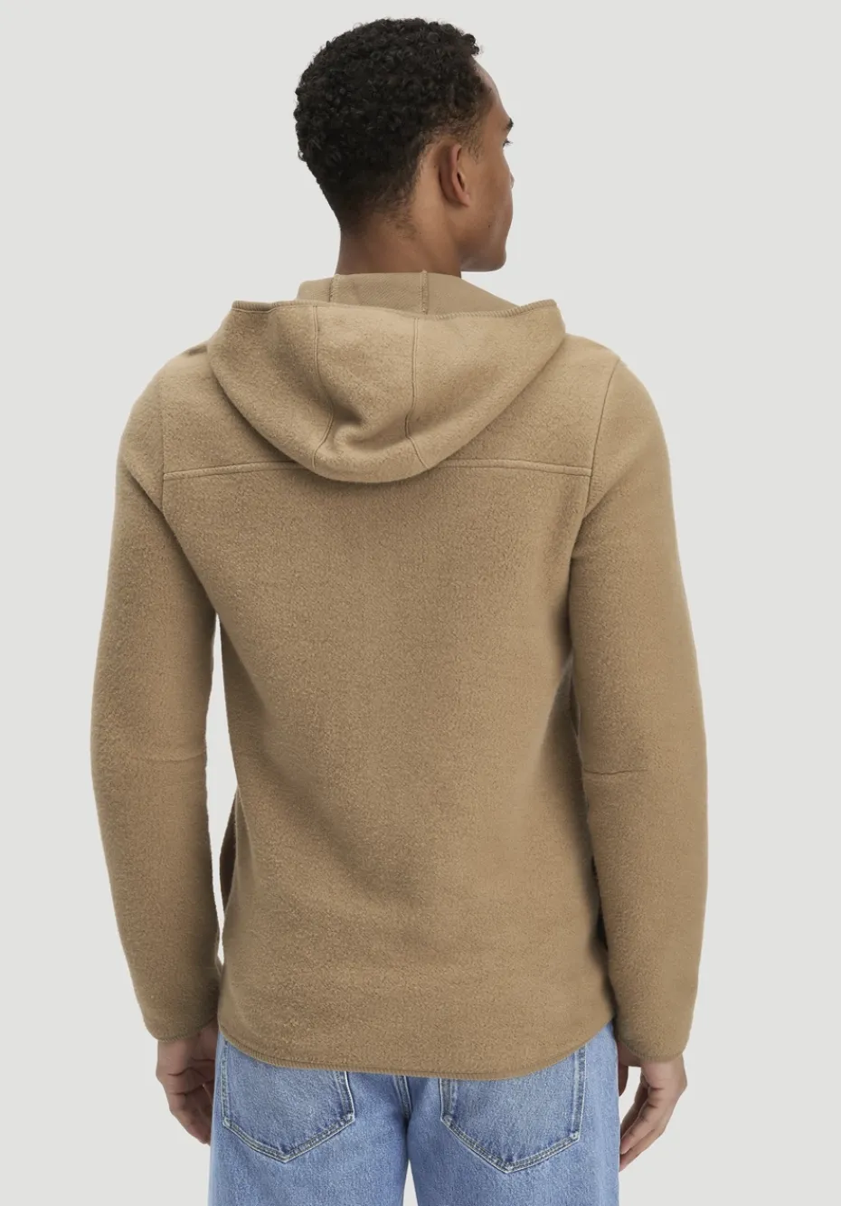 hessnatur Heavy Fleece Jacke Regular aus reiner Bio-Baumwolle von camelbraun Sale