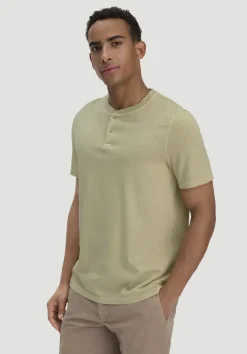 hessnatur Heavy Jersey Henley Shirt Relaxed aus reiner Bio-Baumwolle von pastellmoos Online