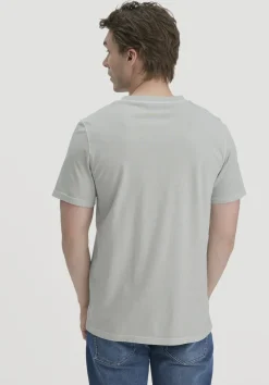 hessnatur Heavy Jersey Henley Shirt Relaxed aus reiner Bio-Baumwolle von nebelgrau New