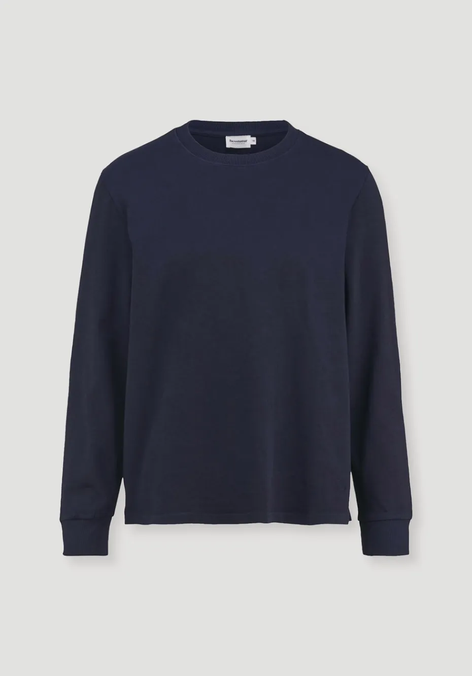 hessnatur Heavy Jersey Longsleeve Relaxed aus reiner Bio-Baumwolle von marine Hot