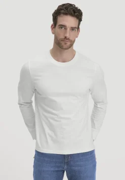 hessnatur Heavy Jersey Longsleeve Relaxed aus reiner Bio-Baumwolle von naturweiss New