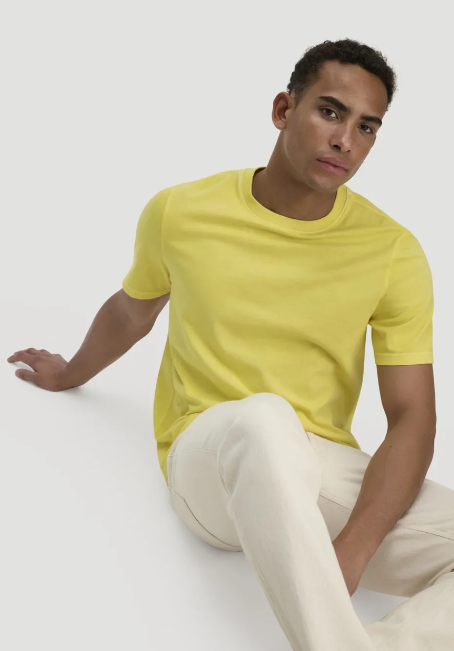 hessnatur Heavy Jersey Shirt Relaxed aus reiner Bio-Baumwolle von limone New