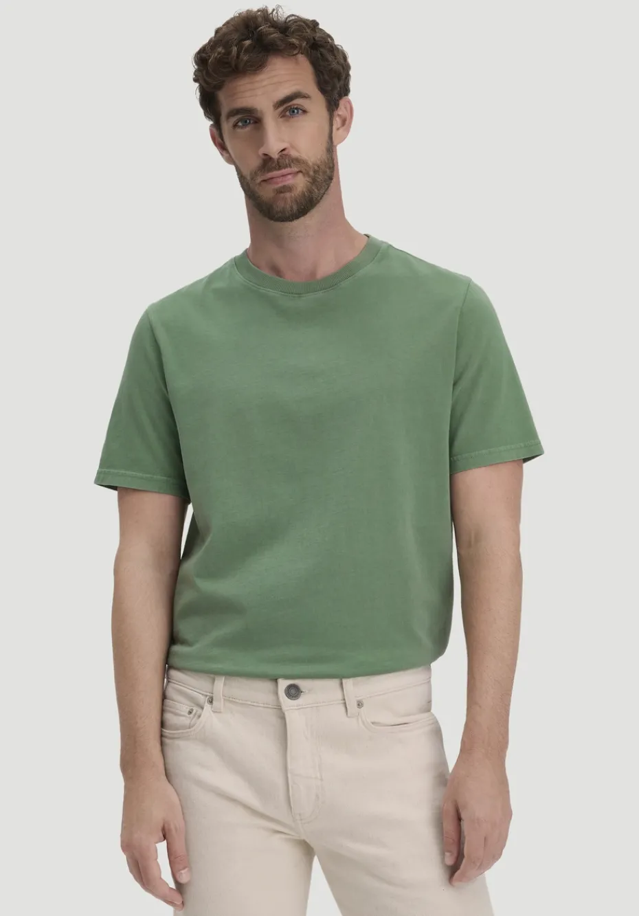 hessnatur Heavy Jersey Shirt Relaxed aus reiner Bio-Baumwolle von efeugrün
