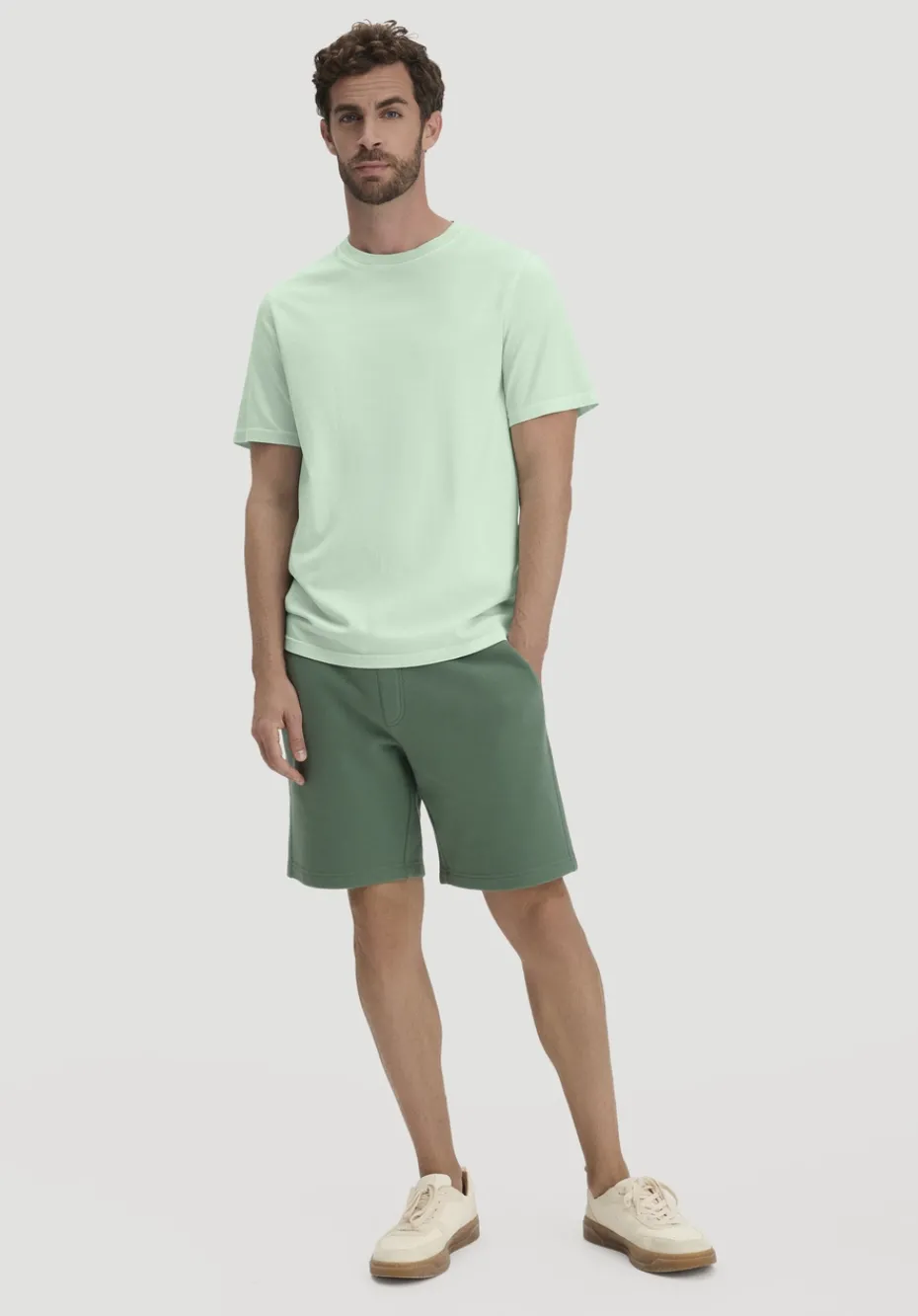 hessnatur Heavy Jersey Shirt Relaxed aus reiner Bio-Baumwolle von pastellmint Clearance