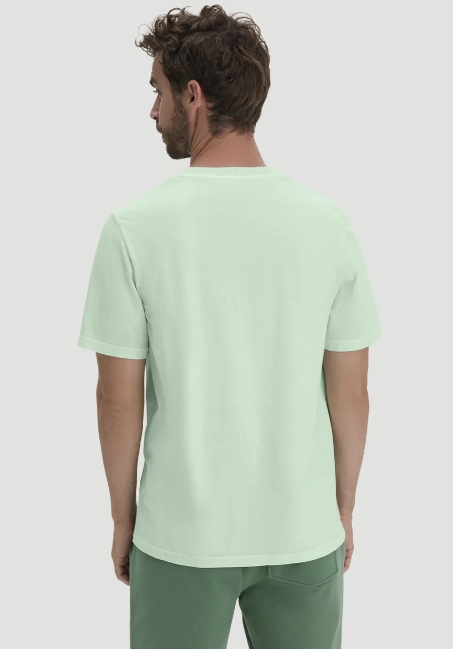 hessnatur Heavy Jersey Shirt Relaxed aus reiner Bio-Baumwolle von pastellmint Clearance