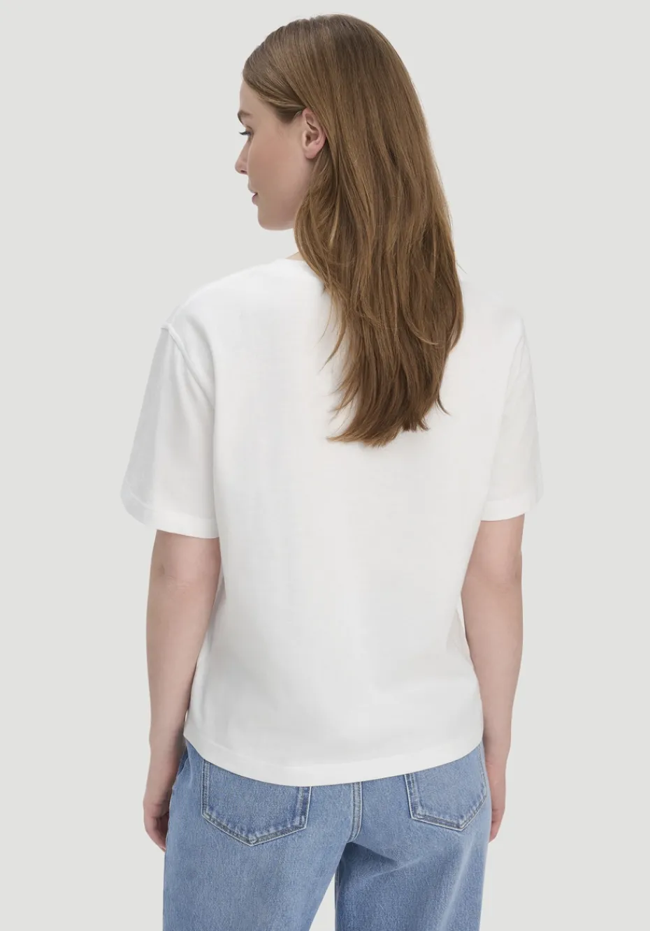 hessnatur Heavy Jersey T-Shirt aus reiner Bio-Baumwolle von naturweiss Clearance