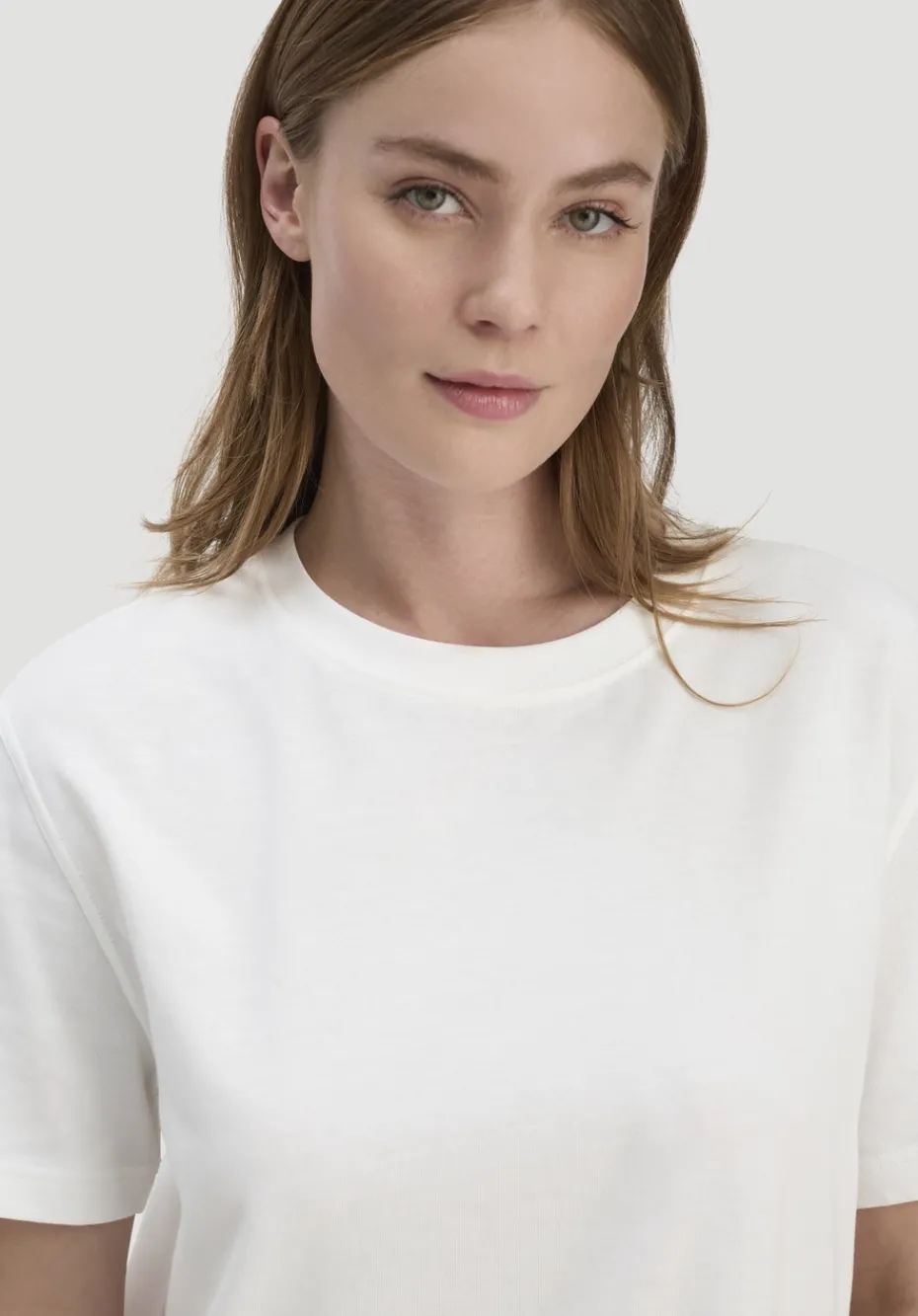hessnatur Heavy Jersey T-Shirt aus reiner Bio-Baumwolle von naturweiss Clearance