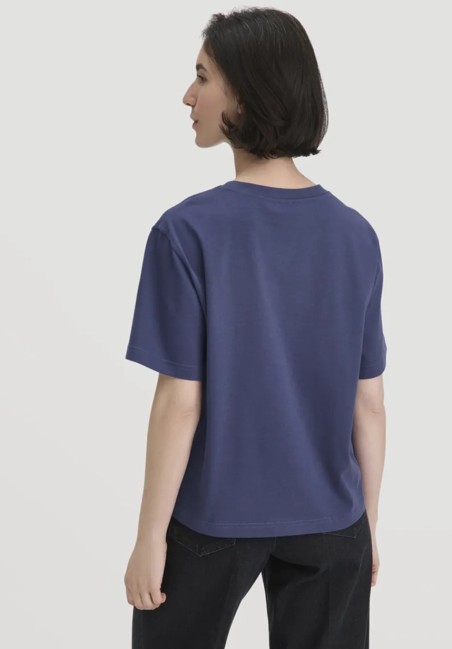 hessnatur Heavy Jersey T-Shirt Oversize aus reiner Bio-Baumwolle von irisblau Hot
