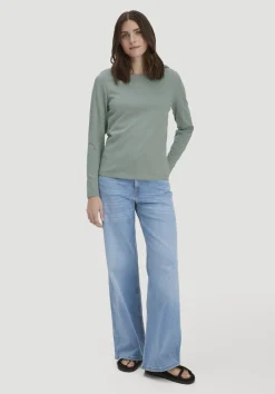 hessnatur Heavy Shirt Relaxed aus reiner Bio-Baumwolle von mattgrün