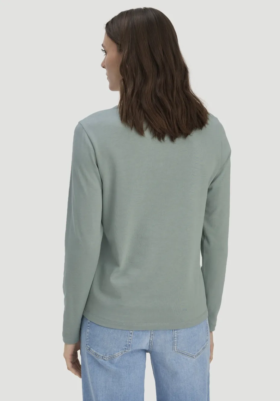 hessnatur Heavy Shirt Relaxed aus reiner Bio-Baumwolle von mattgrün
