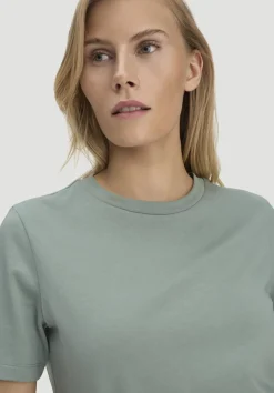 hessnatur Heavy T-Shirt Relaxed aus reiner Bio-Baumwolle von mattgrün Online
