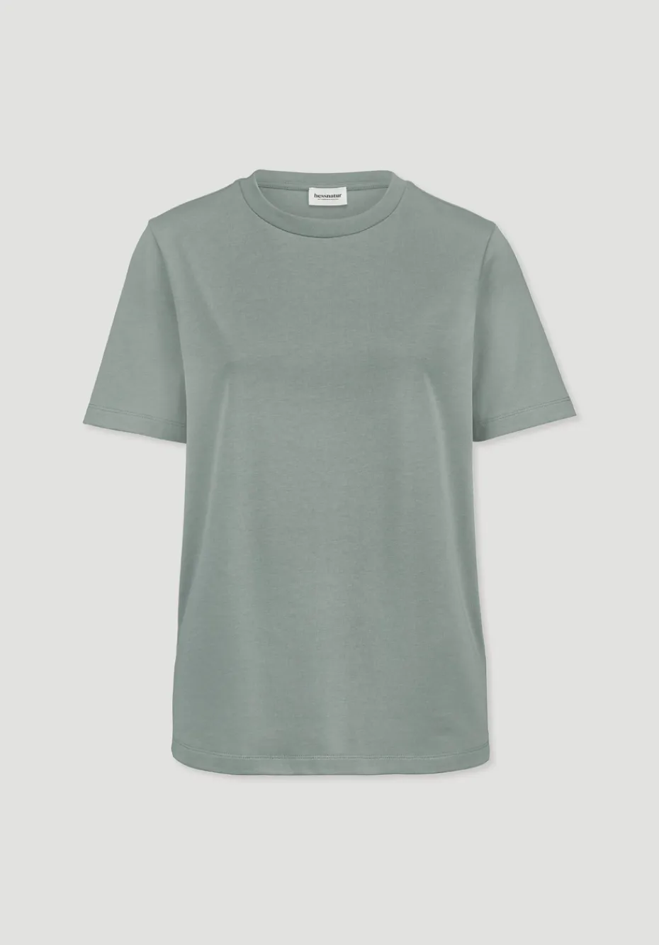 hessnatur Heavy T-Shirt Relaxed aus reiner Bio-Baumwolle von mattgrün Online