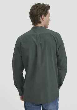 hessnatur Hemd Regular aus Bio-Baumwolle mit Hanf und Yak von fichtengrün New