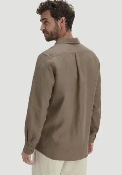 hessnatur Hemd Regular aus reinem Leinen von Outlet